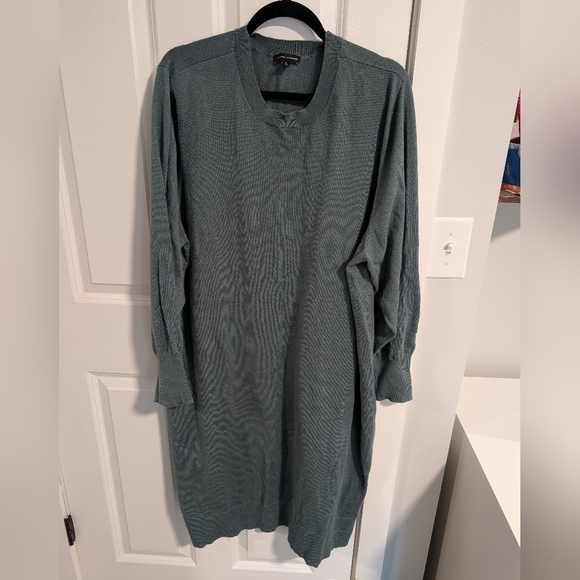 Universal Standard Green Sweater Dress sz large - Picture 1 of 5